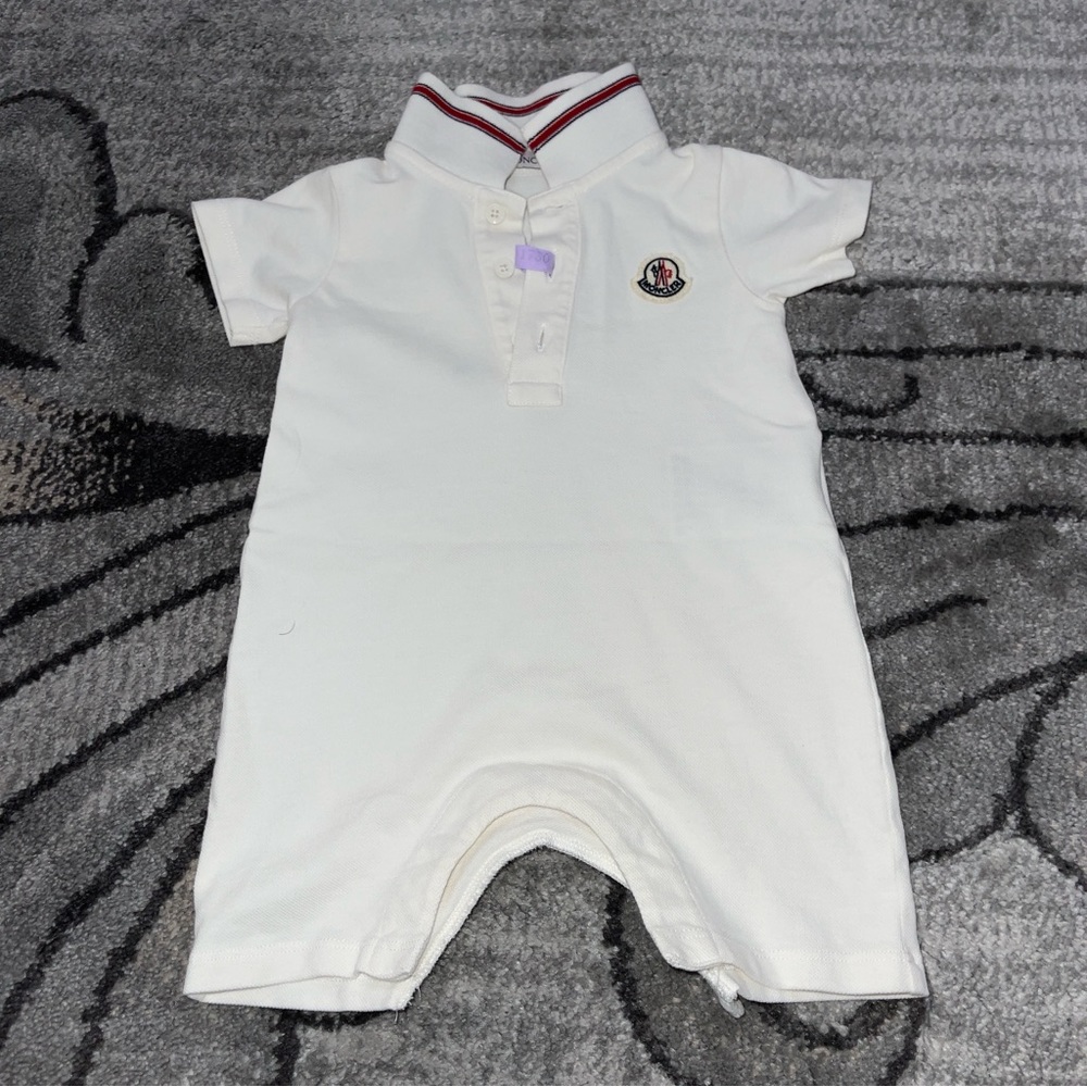 Moncler Spring Romper Suit Logo 3-6m